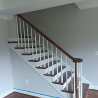 Wooden staircase remodel