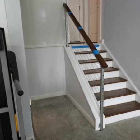 Stair contractors remodeling railing