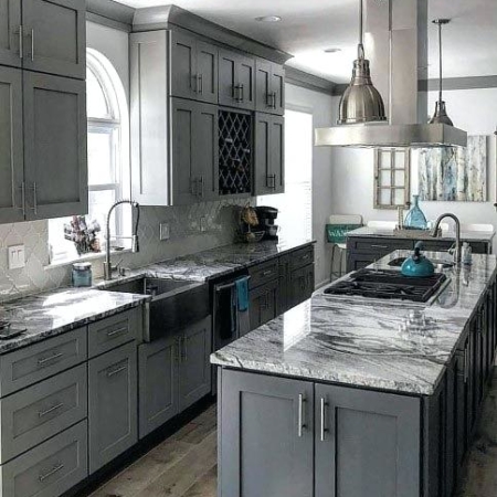 Grey kitchen remodeling