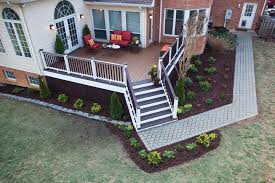 Deck addition with walkway